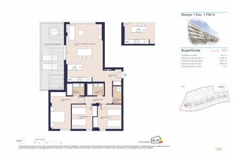 Ático en venta en Dénia, Alicante, España 3 dormitorios, 110 m2 No. 171447 - foto 7