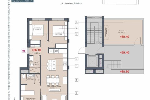 Dzīvoklis pārdošanā Benijofar, Alicante, Spānijā 3 istabas, 86 m2 Nr. 116245 - attēls 13
