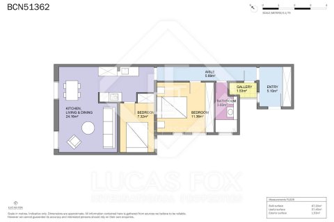 Apartament w Barcelona, Hiszpania 2 sypialnie, 71 mkw. nr 150995 – zdjęcie 28