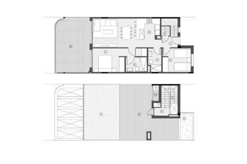 Layout 2 bedroom, 145,52 sq.m. in Sunset Village in La Hoya, Torrevieja, Spain №155220