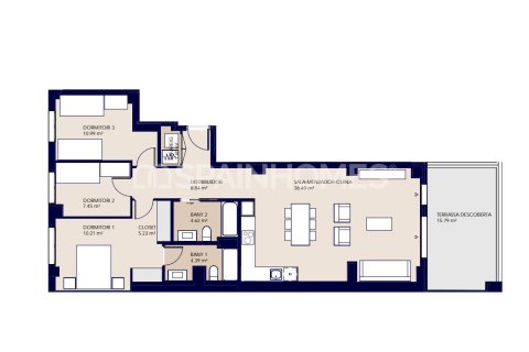 Huoneisto myytävänä Terrassa, Barcelona, Espanja, 2 makuuhuonetta, 88 m2 No. 155217 - kuva 18