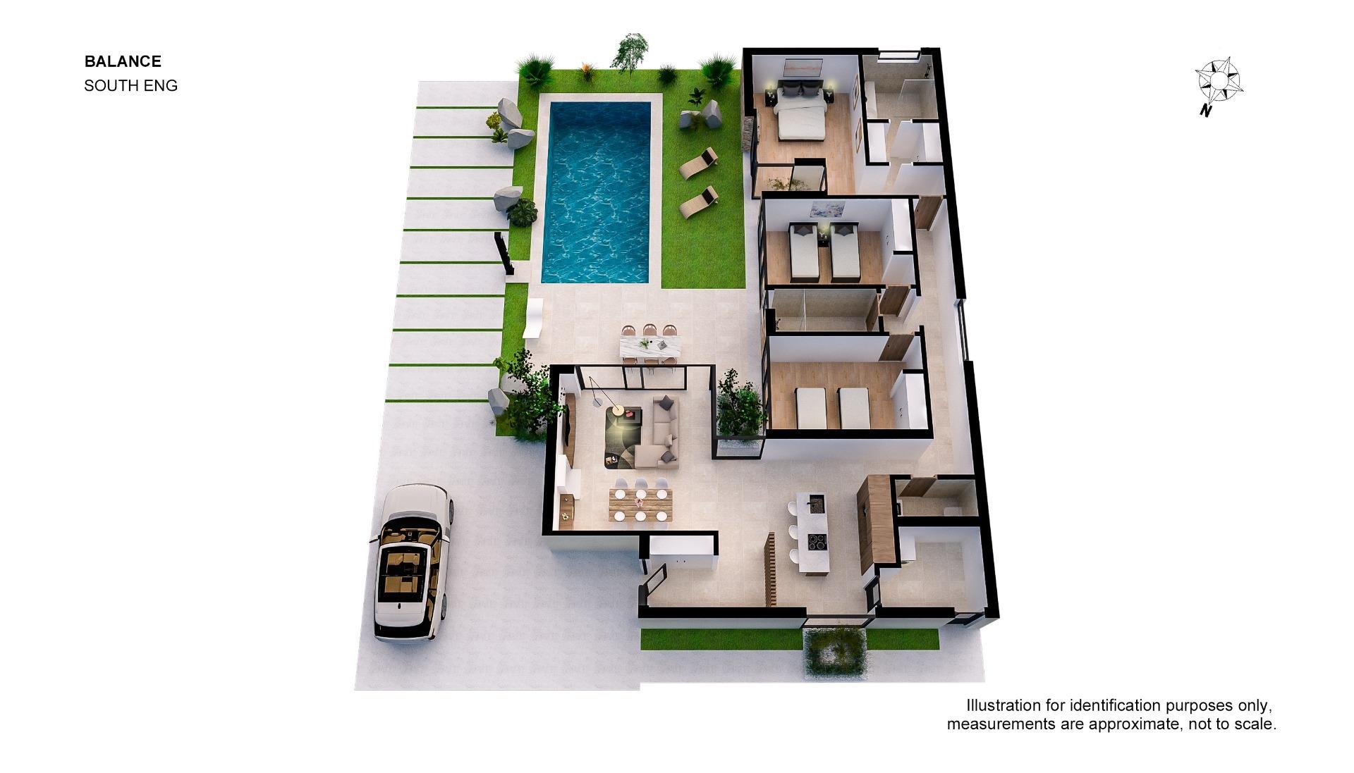 Villa à Banos Y Mendigo, Murcia, Espagne 3 chambres, 127 m2 No. 142455