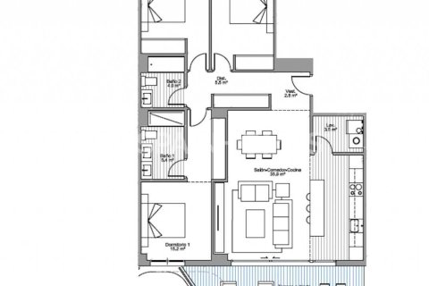 Lägenhet till salu i Torremolinos, Malaga, Spanien 2 sovrum, 104 kvm. Nr. 152067 - foto 7