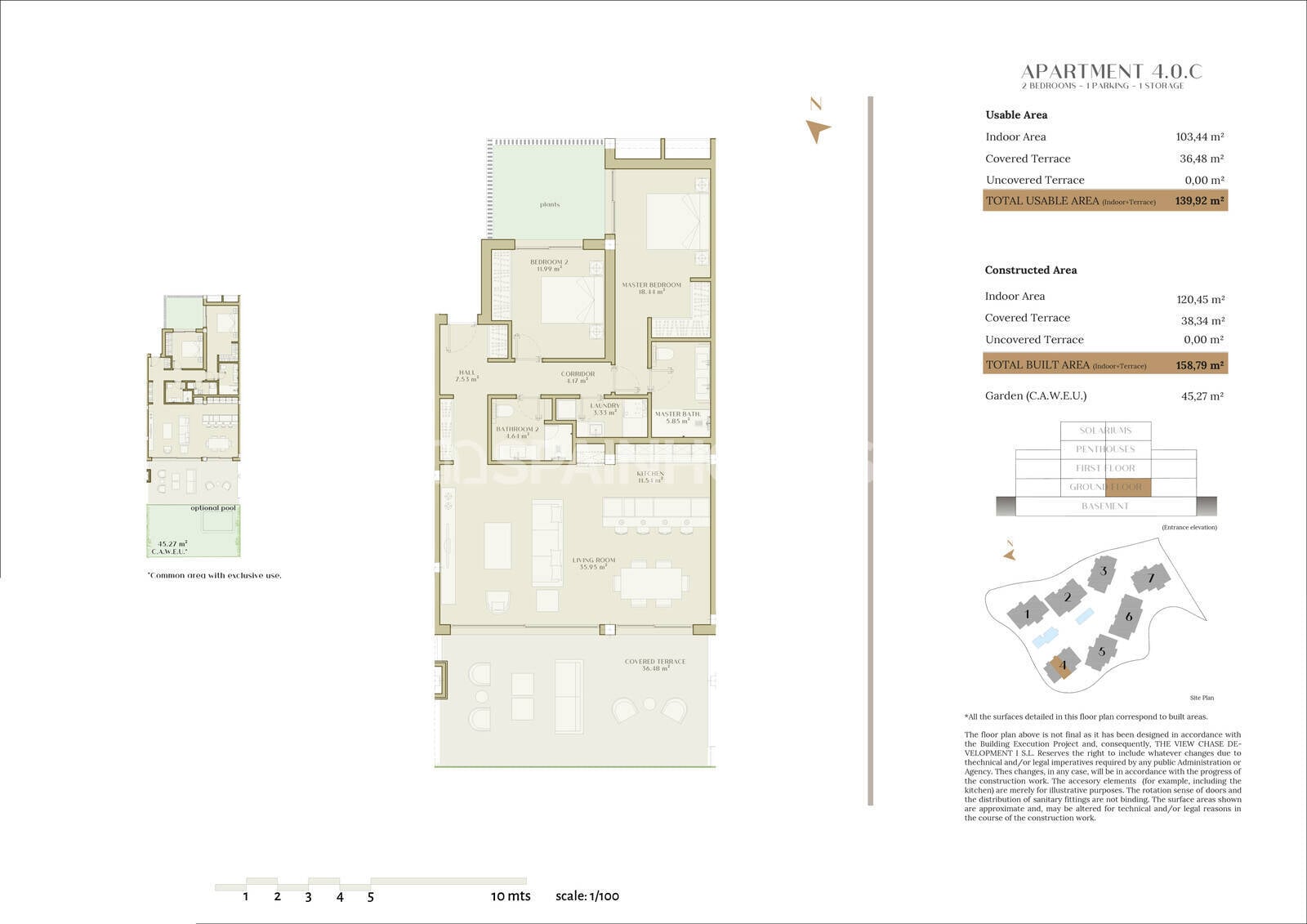 Apartment in Estepona, Malaga, Spain 2 bedrooms, 118 sq.m. No. 152062