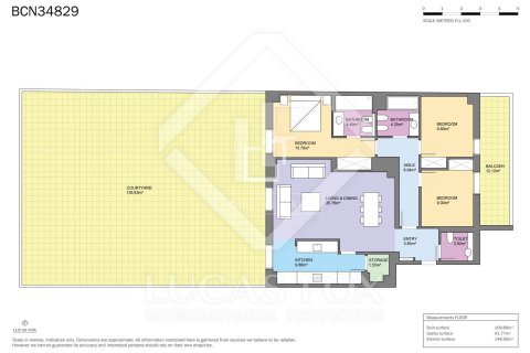 Apartment in Barcelona, Spain 3 bedrooms, 109 sq.m. No. 192604