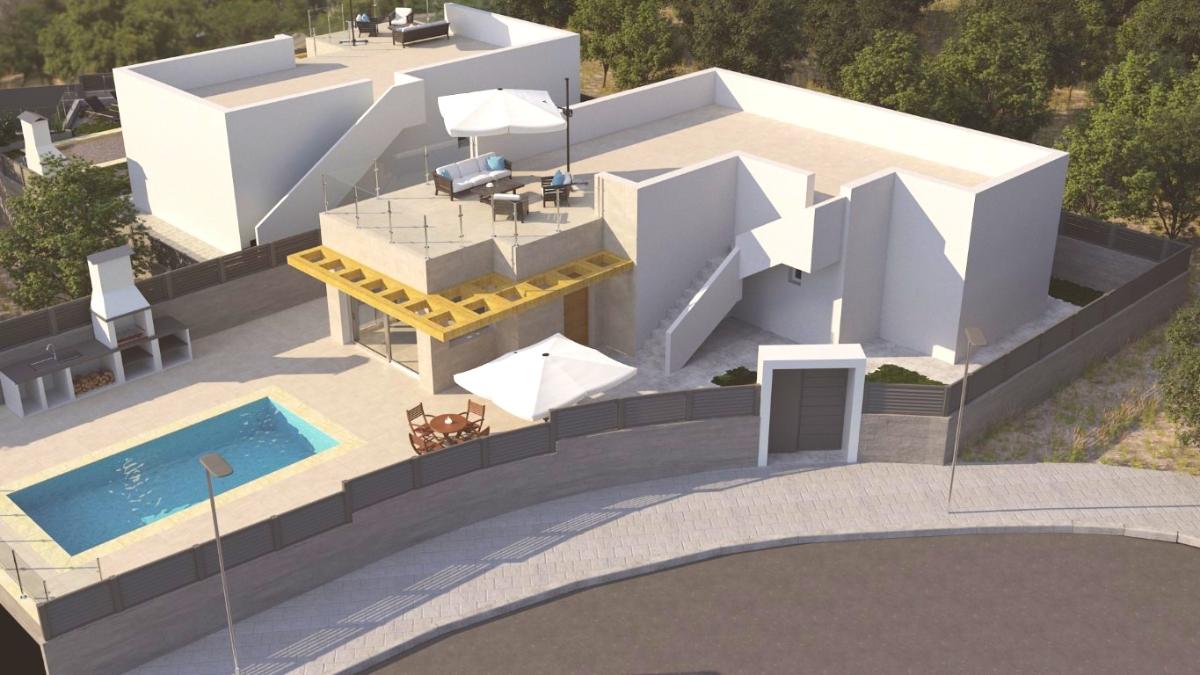 Villa en Polop, Alicante, España 3 dormitorios, 107 m2 No. 149061