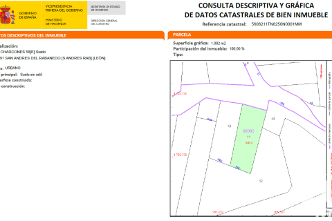Land plot à vendre à San Andres del Rabanedo, Leon, Espagne, 1002 m2 No. 185606 - photo 17
