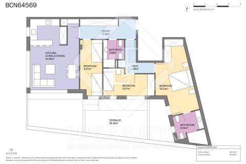 Dzīvoklis pārdošanā Barcelona, Spānijā 3 istabas, 70 m2 Nr. 150582 - attēls 21