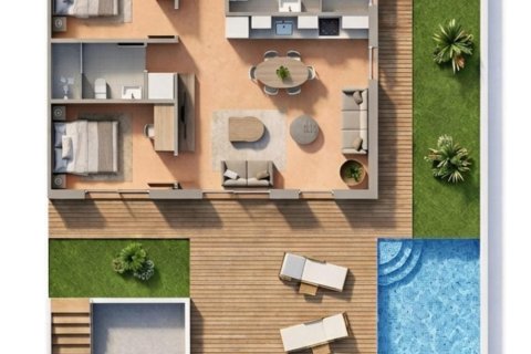 Bungalow till salu i Pilar de la Horadada, Alicante, Spanien 3 sovrum, 103 kvm. Nr. 165957 - foto 3