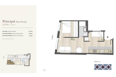 Lägenhet till salu i Barcelona, Spanien 2 sovrum, 43 kvm. Nr. 161452 - foto 13