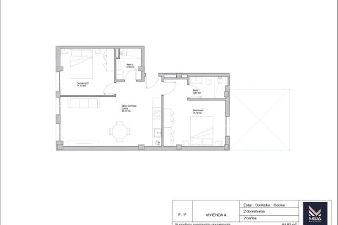 Apartamento en venta en Alicante, España 2 dormitorios, 64.82 m2 No. 166033 - foto 22