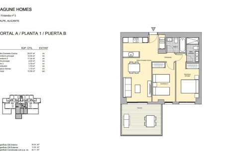 Продажа квартиры в Кальпе, Аликанте, Испания 2 спальни, 84.71м2 №165319 - фото 11