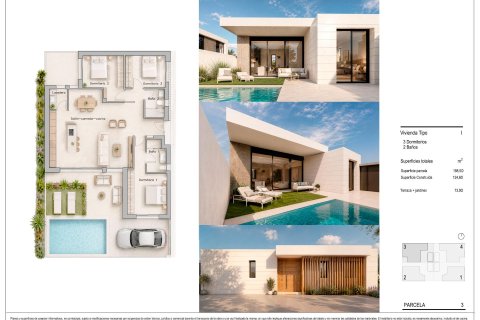 Villa zum Verkauf in Pilar de la Horadada, Alicante, Spanien 3 Schlafzimmer, 124 m2 Nr. 189821 - Foto 4