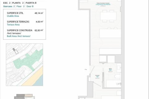 Dzīvoklis pārdošanā Villajoyosa, Alicante, Spānijā 1 istaba, 48 m2 Nr. 101805 - attēls 8
