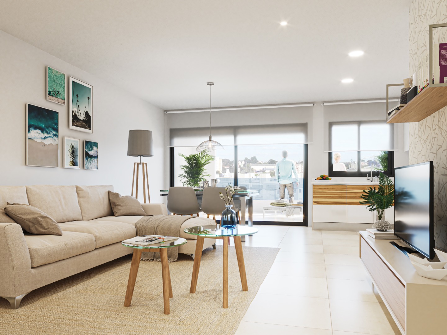 Apartamento en Guardamar del Segura, Alicante, España 3 dormitorios, 86 m2 No. 80907