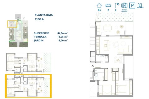Wohnung zum Verkauf San Pedro del Pinatar, Murcia, Spanien 2 Schlafzimmer, 84 m2 Nr. 137079 - Foto 6