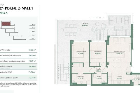 Penthäuser zum Verkauf in Mijas, Malaga, Spanien 2 Schlafzimmer, 112 m2 Nr. 169487 - Foto 6