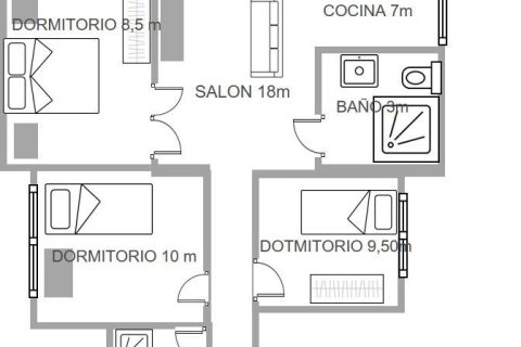 Dzīvoklis pārdošanā Lo Pagan, Murcia, Spānijā 3 istabas, 84 m2 Nr. 139363 - attēls 3