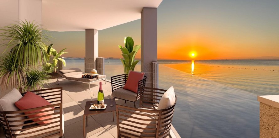 Takvåning i La Manga del Mar Menor, Murcia, Spanien 2 sovrum, 92 kvm. Nr. 170888