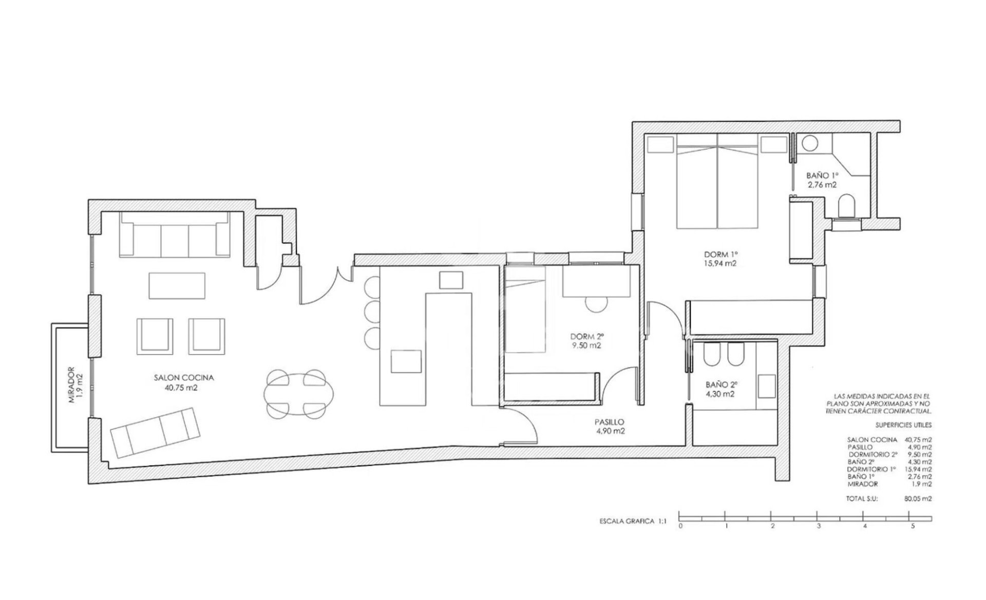Appartamento a Madrid, Spagna 2 camere da letto, 101 mq. N° 178828