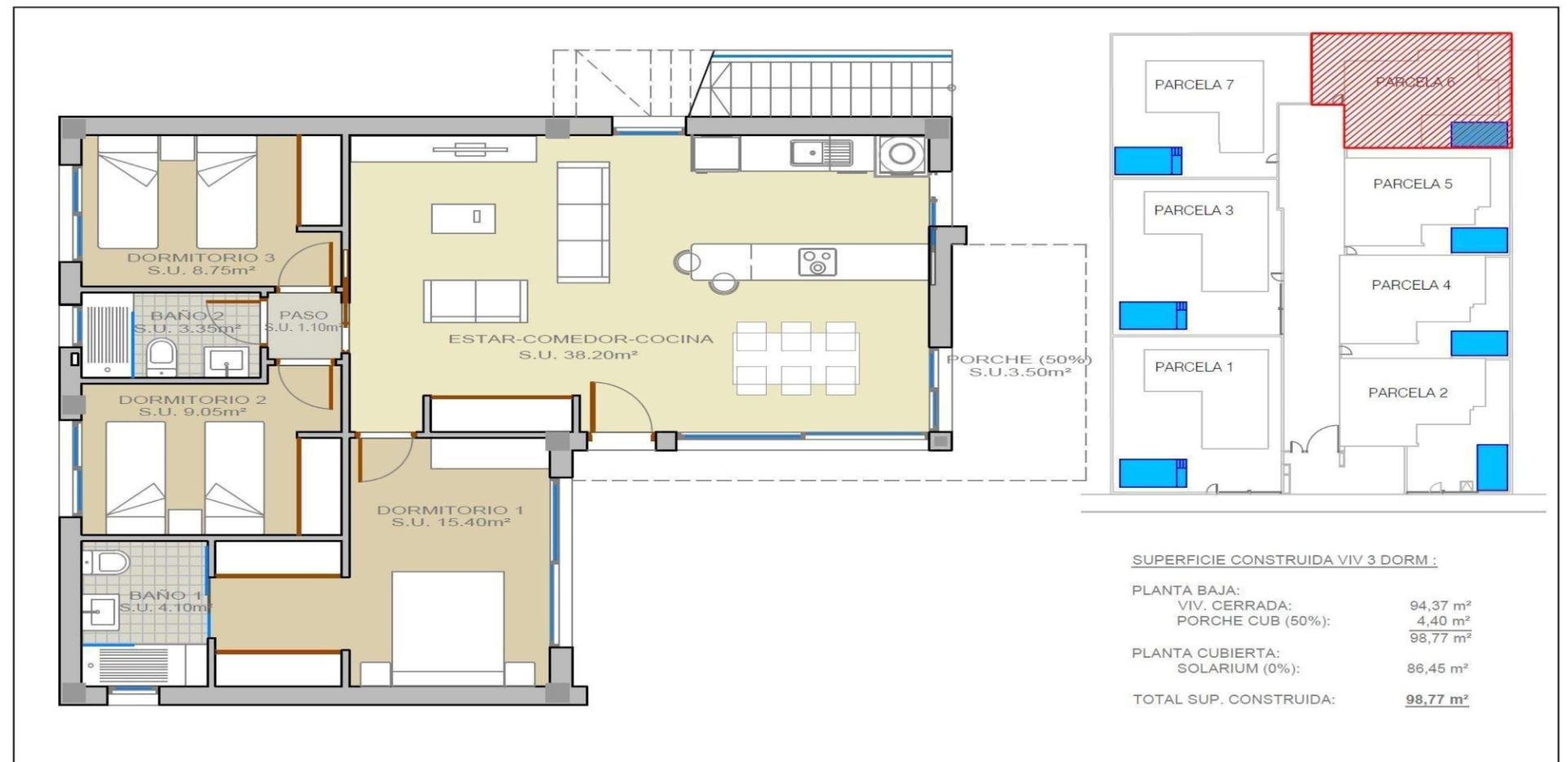 Villa Ciudad Quesada, Alicante, Spānijā 3 istabas, 98 m2 Nr. 135200