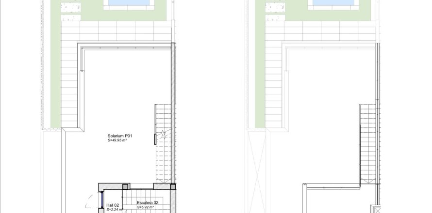 Villa floor plan «3BR-3», 3 bedrooms in Azure Breeze