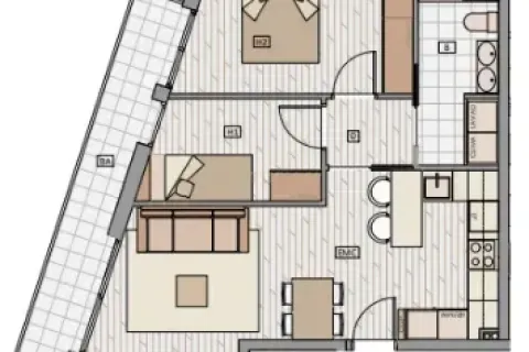 Dzīvoklis pārdošanā Badalona, Barcelona, Spānijā 2 istabas, 59.48 m2 Nr. 167035 - attēls 3