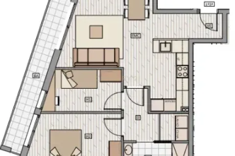 Dzīvoklis pārdošanā Badalona, Barcelona, Spānijā 2 istabas, 63.77 m2 Nr. 167033 - attēls 4