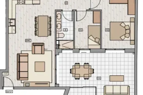 Dzīvoklis pārdošanā Badalona, Barcelona, Spānijā 2 istabas, 64.18 m2 Nr. 167031 - attēls 3