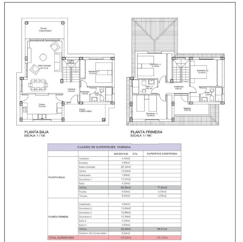 Villa in Lorca, Murcia, Spain 4 bedrooms, 155 sq.m. No. 112610