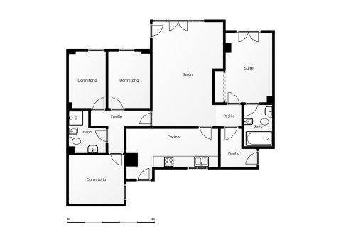 Huoneisto myytävänä Sabadell, Barcelona, Espanja, 4 makuuhuonetta, 90 m2 No. 166941 - kuva 2