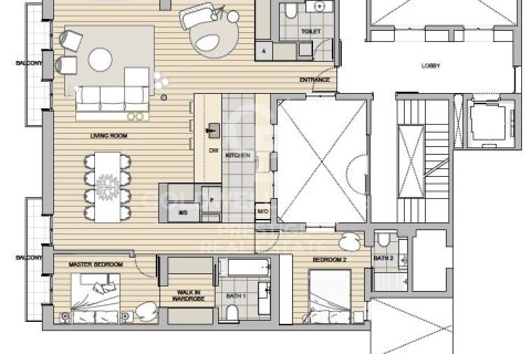 Продажа квартиры в Барселона, Испания 2 спальни, 137м2 №160302 - фото 13