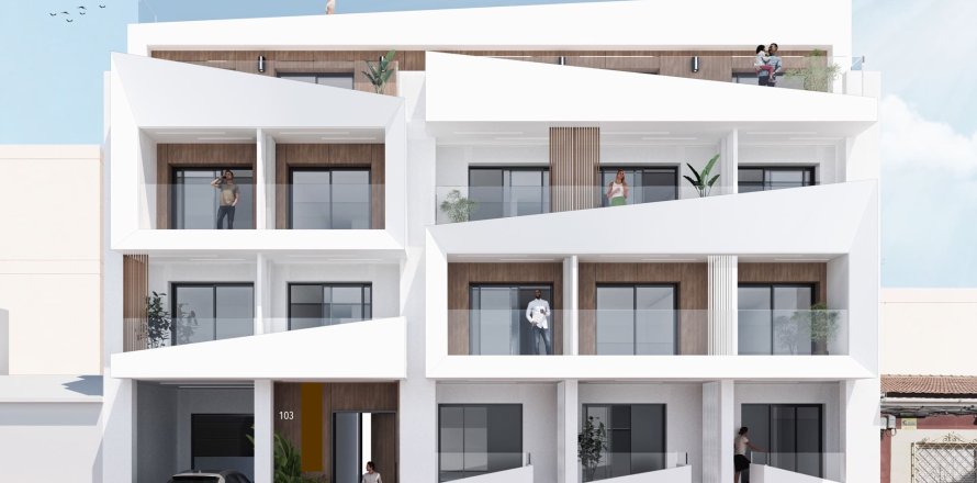 Huoneisto Torrevieja, Alicante, Espanja 1 makuuhuone, 64 m2 No. 163979