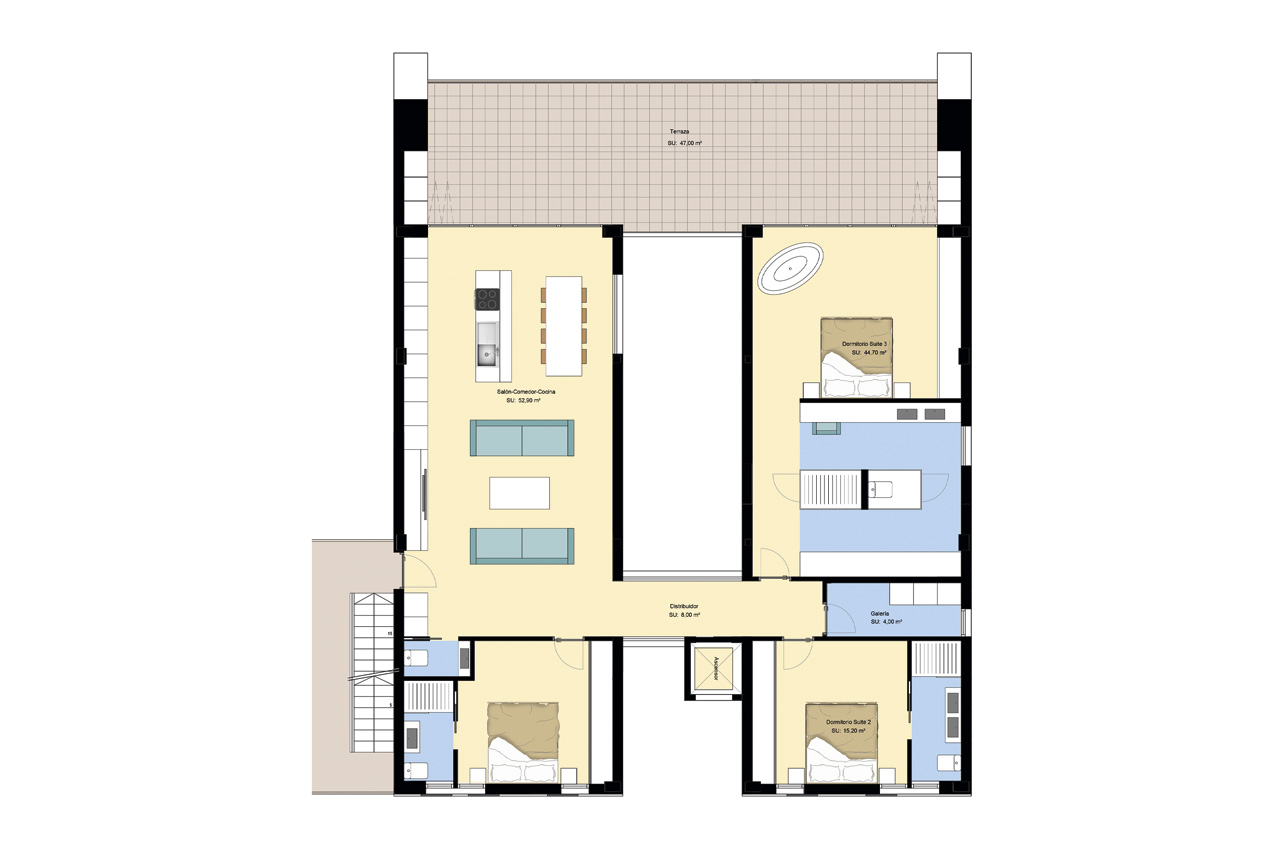 Attico a Rojales, Alicante, Spagna 3 camere da letto, 80 mq. N° 101593