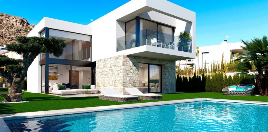 Villa Finestrat, Alicante, Spanien 3 sovrum, 148 kvm. Nr. 76775