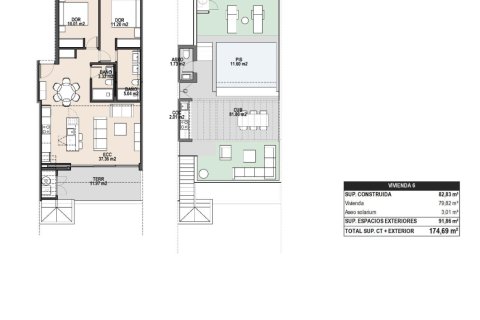 Bungalowi myytävänä Pilar de la Horadada, Alicante, Espanja, 2 makuuhuonetta, 82 m2 No. 141768 - kuva 25