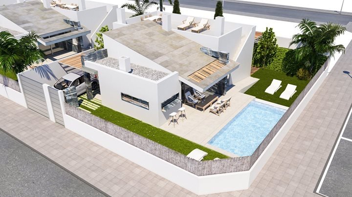 Villa in San Pedro del Pinatar, Murcia, Spain 3 bedrooms, 97 sq.m. No. 80880