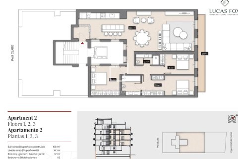 Продажа квартиры в Барселона, Испания 3 спальни, 158м2 №150789 - фото 20