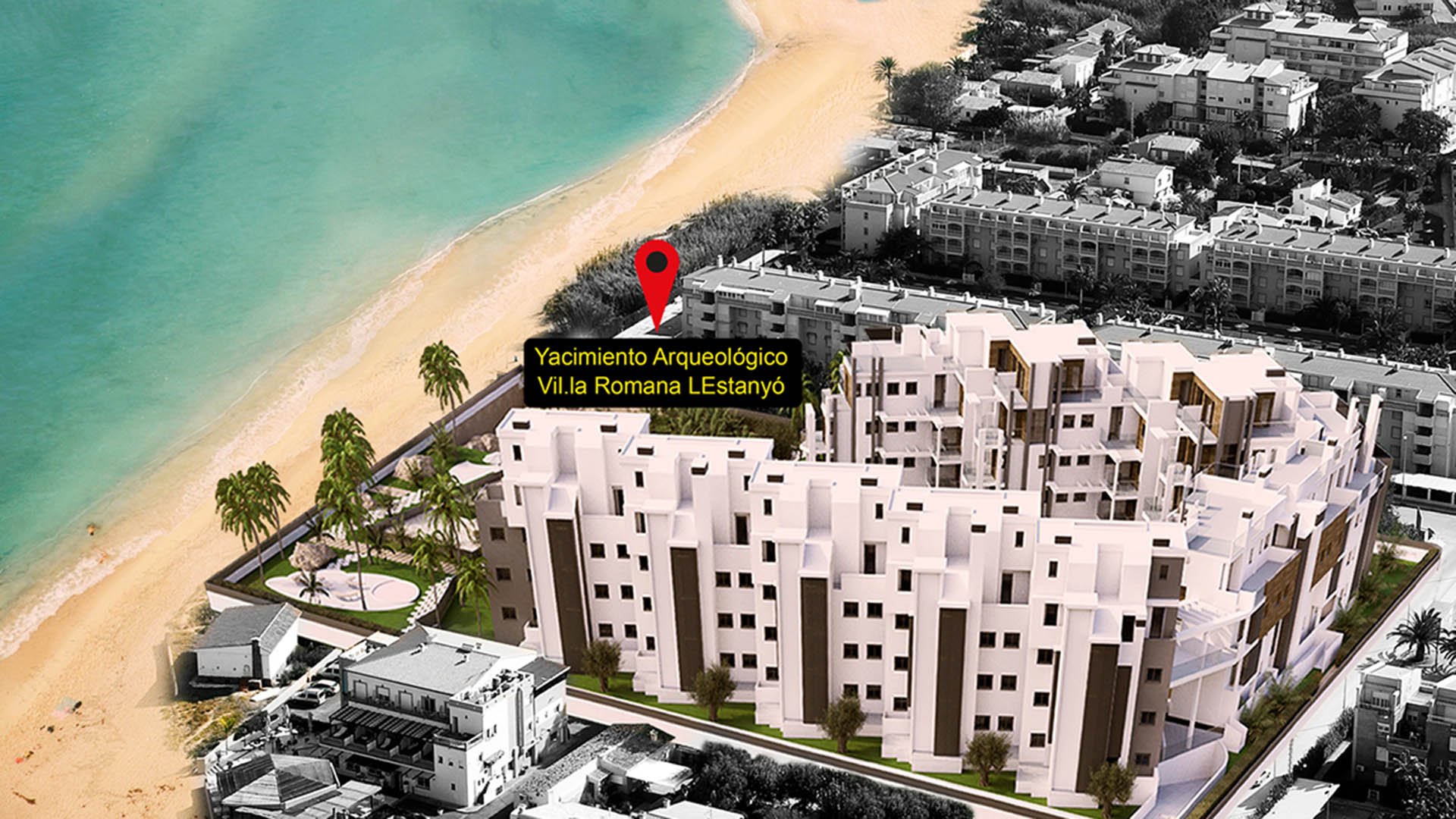 Apartment in L´Estanyo Vil.la Romana, Denia, Alicante, Spa, 3 bedrooms, 49 sq.m. No. 64815
