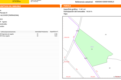 Tontti myytävänä Alcover, Tarragona, Espanja , 11201 m2 No. 185807 - kuva 9