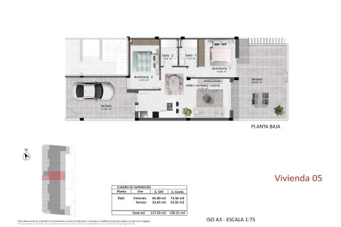 Bungalow en venta en Pilar de la Horadada, Alicante, España 2 dormitorios, 73 m2 No. 190982 - foto 18