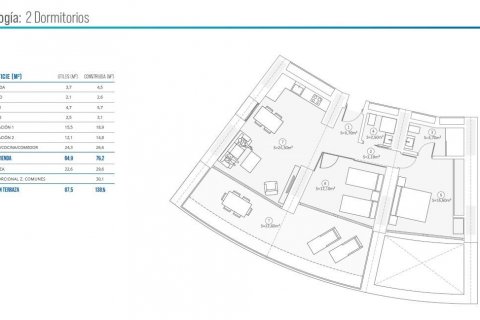 Продажа квартиры в Бенидорм, Аликанте, Испания 2 спальни, 138м2 №116797 - фото 6