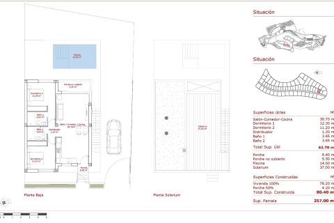 Villa zum Verkauf in Fuente Alamo, Murcia, Spanien 2 Schlafzimmer, 80 m2 Nr. 189557 - Foto 14