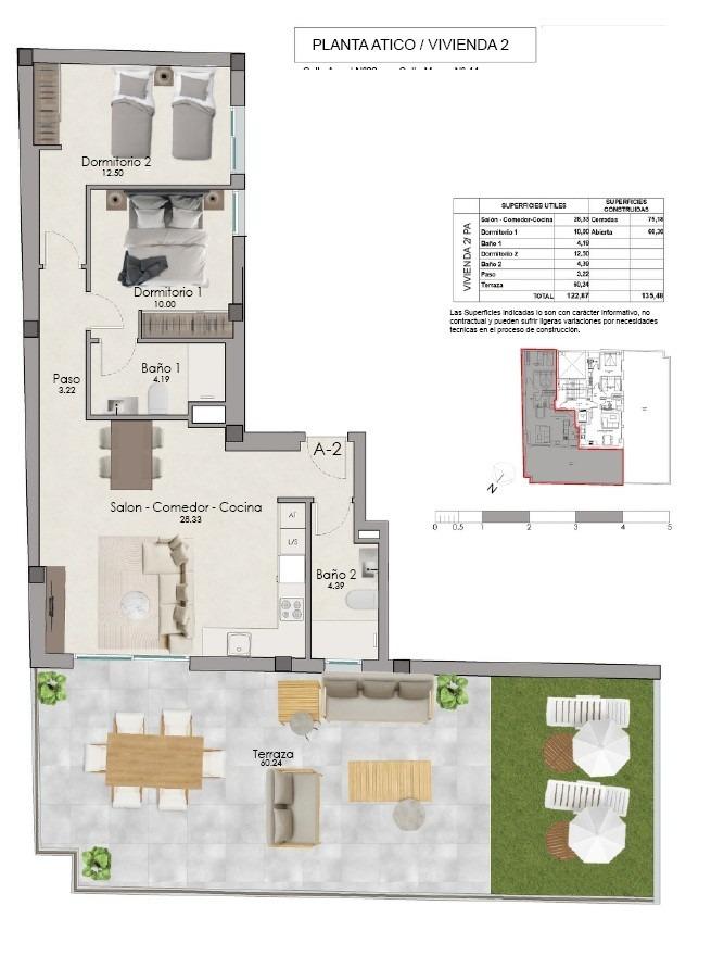 Penthouse in Santa Pola, Alicante, Spain 2 bedrooms, 75 sq.m. No. 182773