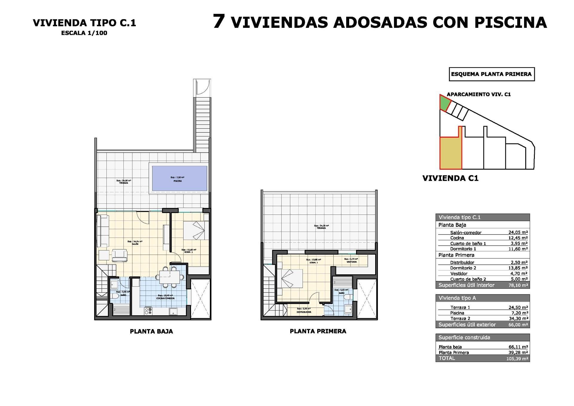 Bungalow in Pilar de la Horadada, Alicante, Spain 2 bedrooms, 103 sq.m. No. 134283