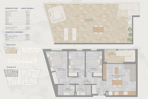 Penthäuser zum Verkauf in Lo Pagan, Murcia, Spanien 3 Schlafzimmer, 82 m2 Nr. 187184 - Foto 11