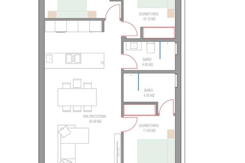 Bungalow en venta en Pilar de la Horadada, Alicante, España 3 dormitorios, 90 m2 No. 141545 - foto 23