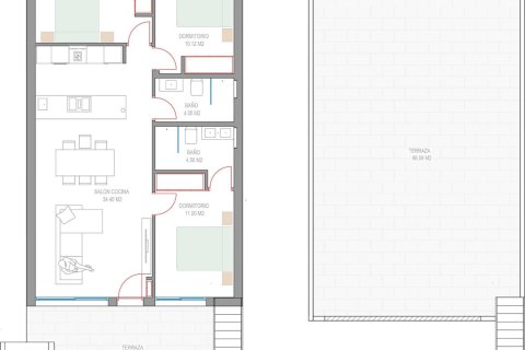 Bungalow en venta en Pilar de la Horadada, Alicante, España 3 dormitorios, 90 m2 No. 141546 - foto 23