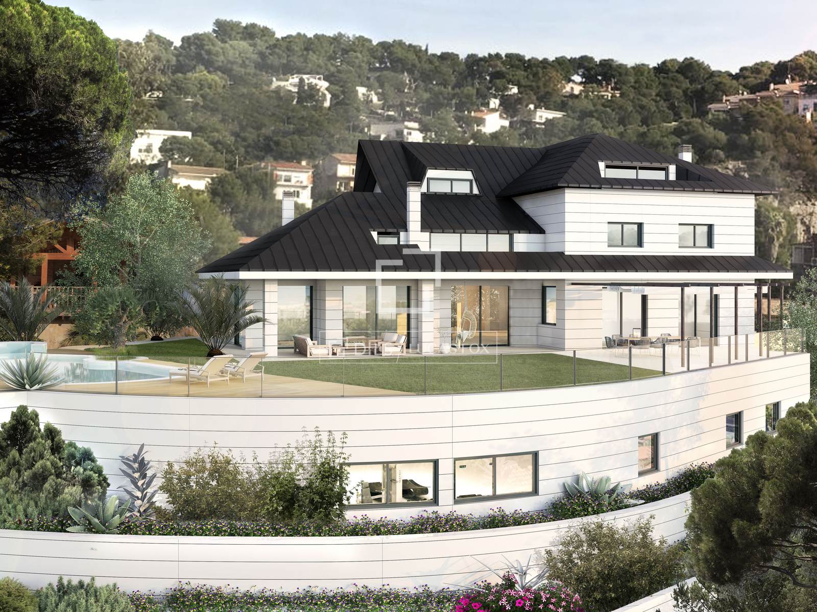 Villa a Castelldefels, Barcelona, Spagna 6 camere da letto, 724 mq. N° 192609