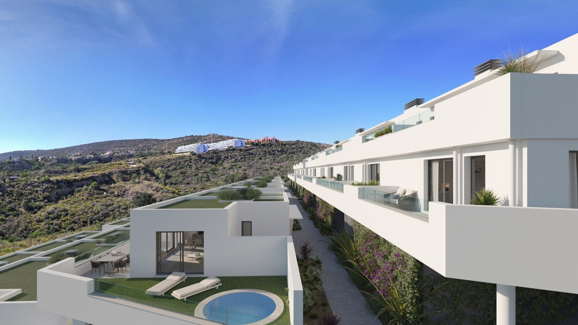 Таунхаус в Blue View Heights, Манильва, Малага, Испания 4 спальни, 121м2 №65791
